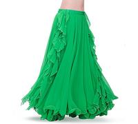 ROYAL SMEELA Falda Danza del Vientre Mujer Traje de Falda largas la Danza del Vientre Vestido Falda chifón de práctica de Baile Ropa de Rendimiento Falda Flamenca Disfraz Mujer