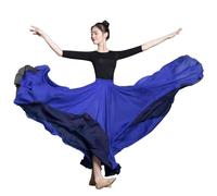 ROYAL SMEELA Falda de Flamenco Falda de Danza del Vientre 720 Grados Faldas Danza Vientre Mujer Faldas Danza Oriental Falda Flamenca Larga Falda Baile Flamenca Rojo Falda Baile del Vientre Adultos