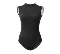 ROYAL SMEELA Maillot de danza para mujer maillot sin mangas adulto body de baile sin espalda maillot bailarina cuello alto maillot de mujer maillot ballet sexy maillot de ballet danza para mujer
