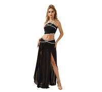 ROYAL SMEELA Traje para Baile del Vientre Conjunto Danza del Vientre Mujer Traje Danse orientale Disfraz de Danza del Vientre Adulto Trajes Bailarina del Vientre Falda y Top Danza del Vientre