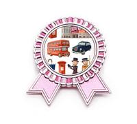 Royal Soldiers - Broche de insignia de cabina de teleph de Gran Bretaña, color rosa, Medium, Metal
