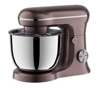 Royal Swiss Robot de cocina amasadora amasadora 5L 1500W - Cuenco de acero inoxidable 5L - 10 velocidades + función pulso - Movimiento Planetario 360° - Batidor, gancho, batidor - Silenciador (verde