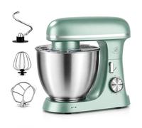 Royal Swiss - Robot de repostería profesional (2000 W, 8,5 L, verde menta, robot de cocina planetaria, amasadora eléctrica de gran capacidad, con cuenco de acero inoxidable, 304 - 6 velocidades