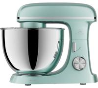 Royal Swiss Robot Pastelero 2000W - Cuenco de acero inoxidable 8,5L XXL, movimiento planetario, batidora de 6 velocidades con batidor, gancho y batidor plano, verde