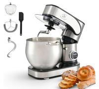 Royal Swiss Robot Pastelero Profesional 12L 2000W Mezcla Planetaria, Pantalla LED Táctil, 12 Velocidades, Cuenco Inox, Tapa Antisalpicaduras Gancho, Batidor, Batidora Multifunción