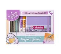 Royal Talens Happiness Journal Set, set creativo, materiales coloridos, calidad, instrucciones sencillas