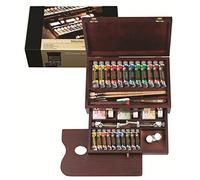 Royal Talens Rembrandt - Pintura al óleo - Caja de madera profesional - 24 tubos + accesorios