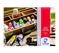 Royal Talens-Van Gogh Bloc de Papel para acrílico 10 Hojas 370 g / 173 LB tamaño 24 x 32 cm / 9,4" x 12,6" (93162432), Color arándano, 9.4" x 12.6