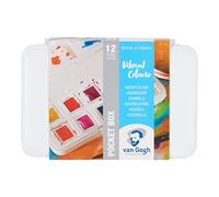 Royal Talens Van Gogh - Caja de bolsillo para acuarela, 12 medias sartenes