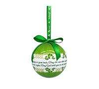 Royal Tara Bola de Navidad tradicional de Ireland Ornaments Celta Colgante Decoración en caja de regalo (bendición irlandesa)