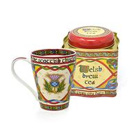 Royal Tara Juego de 1 taza celta de cardo escocés y 1 té galés con 50 bolsitas de té, mezcla de té africano e indio. Peso neto: 125 g. Peso bruto: 295 g