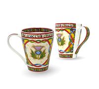 Royal Tara Juego de 2 tazas de cerámica escocesas con símbolo de cardo de Escocia, regalo de inauguración de la casa