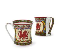 Royal Tara Set of 2 Welsh Dragon coffee Mug cymru - Wales celtic Design New Bone china cup ceramic - 11 oz