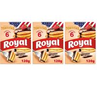 Royal Tortitas, Preparado en Polvo 6 Raciones, Pack 120 g (Paquete de 3)