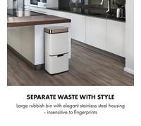 Royal Trash Rose Gold Cubo de basura con sensor 72 litros acero inoxidable color oro rosa Klarstein