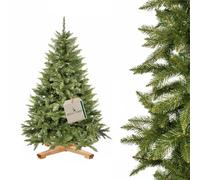 Royal Trees - Árbol de navidad artificial, abeto del Cáucaso, 180 cm | Árbol de Navidad artificial como real con densas ramas de PVC, 125 cm de ancho, ignífugo, fácil montaje, incluye funda