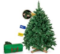 Royal Trees Árbol de Navidad artificial de 150 cm - Pino forestal artificial, denso árbol de Navidad con 355 puntas, pino natural pequeño, incluye soporte de madera estable y bolsa de almacenamiento