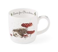 Royal Worcester Wrendale Deigns Home for Christmas - Taza (0,3 L), diseño de erizo
