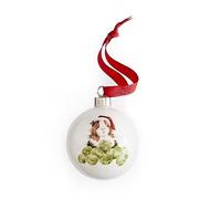 Royal Worcester Wrendale Designs Sprouts - Bola de cerámica para Conejillo de Indias, Color Blanco, tamaño pequeño