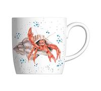 Royal Worcester Wrendale Designs The Happy Crab - Taza (0,3 L), diseño de cangrejo