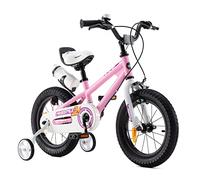 RoyalBaby Bicicletas Infantiles niña niño Freestyle BMX Ruedas auxiliares Bicicleta para niños 12 Pulgadas Rosa