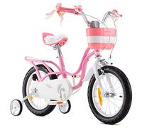 RoyalBaby Little Swan Bicicleta Infantil para niña, Ruedas estabilizadoras, 12, 14, 16, 18 Pulgadas, a Partir de 3-10 años, Color Rosa