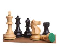 RoyalChessMall - 1972 Championship Fischer Spassky Juego de piezas de ajedrez - Triple peso madera de ébano y boj