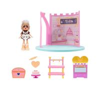 Royale High Juego de clase de horneado - 1 muñeca, 6 accesorios - Se adapta al interior del castillo - Código de artículo virtual incluido - A partir de 5 años