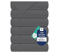 Royale Linens Juego de 6 sábanas encimeras, sábanas Superiores, ultrasuaves y Transpirables, Microfibra cepillada 1800, Resistente a Las Arrugas y a Las Manchas, Calidad de Hotel, la sábana encimera