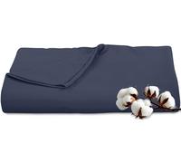 Royale Linens Sábana encimera de 300 hilos de algodón peinado 100 % de fibra larga, supersuave, las sábanas superiores, la sábana encimera se vende por separado, sábanas de percal transpirable, fresca