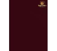 RoyalPrintz Hardcover Executive Notebook/Journal - Deep Red Elegance
