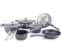 Royalty Line - Cookware Sets - Royalty Line 10 Pieces Pot with Ceramic Coating - Gray