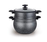 Royalty Line Cuscusera de Alta Gama, 9 l, 24 cm, Negro, Large
