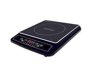 ROYALTY LINE, Placa de Inducción 2000W Negra RLEIP20001, Placa Vitrocerámica Económica, 6 Funciones, Pantalla Digital, Temporizador 24h, Fácil de Limpiar