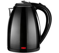 ROYALTY LINE, RL-SSK17L Hervidor Eléctrico 1,7L 1500W Negro en Acero Inoxidable, Diseño Inalámbrico, Rotación 360°, Sistema de Protección Automático, Ideal para Té y Café