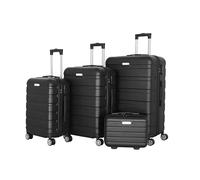 Royalty Line ® Set de 4 Maletas rígidas, Juego Maleta Trolley Cerraduras numéricas, 4 Ruedas ABS Carcasa rígida asa telescópica S-M-L-XL