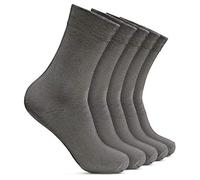 ROYALZ Calcetines de negocios para hombres 5 pares de calcetines de traje casual y de tiempo libre, largo 5-pack, Color:5 Pares/Gris, Talla Calcetines: