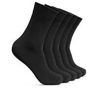 ROYALZ Calcetines de negocios para hombres 5 pares de calcetines de traje casual y de tiempo libre, largo 5-pack, Color:5 Coppia/Nero, Talla Calcetines: