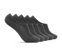 ROYALZ Calcetines zapatillas cortas 5 pares para hombre y mujer transpirables sneaker socks - calcetines invisibles, Set:5 Pares/Gris oscuro, Talla Calcetines:35-38