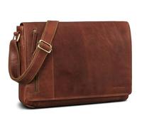 ROYALZ Titel alt New Jersey Maletin Portatil 13-15.6 pulgadas Cuero Auténtico - Bolso Ordenador Portátil Hombre - Gran Bolso de Hombro