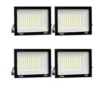 Royana 4x 150W LED Foco Exterior,15000LM Proyector Foco LED, 3000K Blanco frío Floodlight Led Foco Proyector,IP65 Impermeable Iluminación de Seguridad, para Jardín, Patio Pared,Patio, Camino