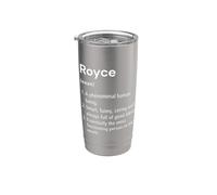 Royce Definición de nombre Diccionario divertido Vaso térmico de acero inoxidable de doble pared