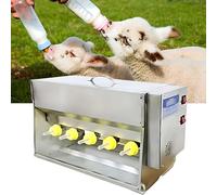 RoyceBee Comedero Automático para Lechones con Calefacción Regulable - 15L para 10 Crías, Sistemas de Mezcla y Sonido de Cerda Integrado - para la Crianza de Lechones, Corderos y Terneros 10 Nipples