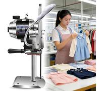 RoyceBee Cortadora Eléctrica de Tela con Afilado Automático e Iluminación LED, Máquina de Corte Vertical para Tela Cuero, Cartón, Moqueta, Plástico y Más 6in