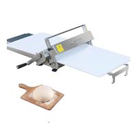 RoyceBee MáQuina Laminadora de Masa Manual para PanaderíA, Pizza, Croissant, Rodillo de ReposteríA de Acero Inoxidable con Grosor Ajustable de 0,5 a 25 mm Width15.74in