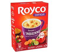 Royco - Sopa instantánea india para verduras, curry y crutones (3 bolsas de 60 cl, 3 unidades)