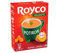 ROYCO - Velouté de calabaza - Preparación instantánea en 3 minutos - Sabor otoñal - 80 g - Lote de 4 - Se vende por lotes