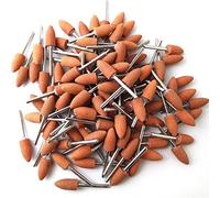 ROYHOO 50 piezas de muela abrasiva montada en la cabeza de la muela de piedra para Dremel Rotary Tool Grinding Stone Wheel Head Dremel Accesorios 1/8 pulgada Shank