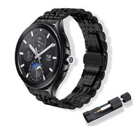 RoYiio Correa de Metal para Xiaomi Watch 2/2 Pro/S4/S3/S2 Correas Redmi Watch 5 Lite/Active Correa Acero Inoxidable para Garmin Venu 4 45mm/Venu 3/Forerunner 570 47mm/Forerunner 265 - Negro
