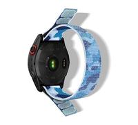 RoYiio Correa para Garmin Quatix 8 47mm/Quatix 7 Pro/Tactix 8 47mm/Fenix8 47 mm/Fenix E/7Pro/6Pro Correas Nailon Magia Pegatinam Correa para Descent G2/Epix 2 (QuickFit 22mm, Camuflaje Azul)